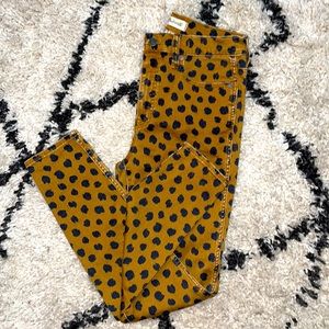 Madewell High Rise Skinny Leopard Jeans